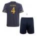 Billige Real Madrid David Alaba #4 Børnetøj Udebanetrøje til baby 2023-24 Kortærmet (+ korte bukser)
